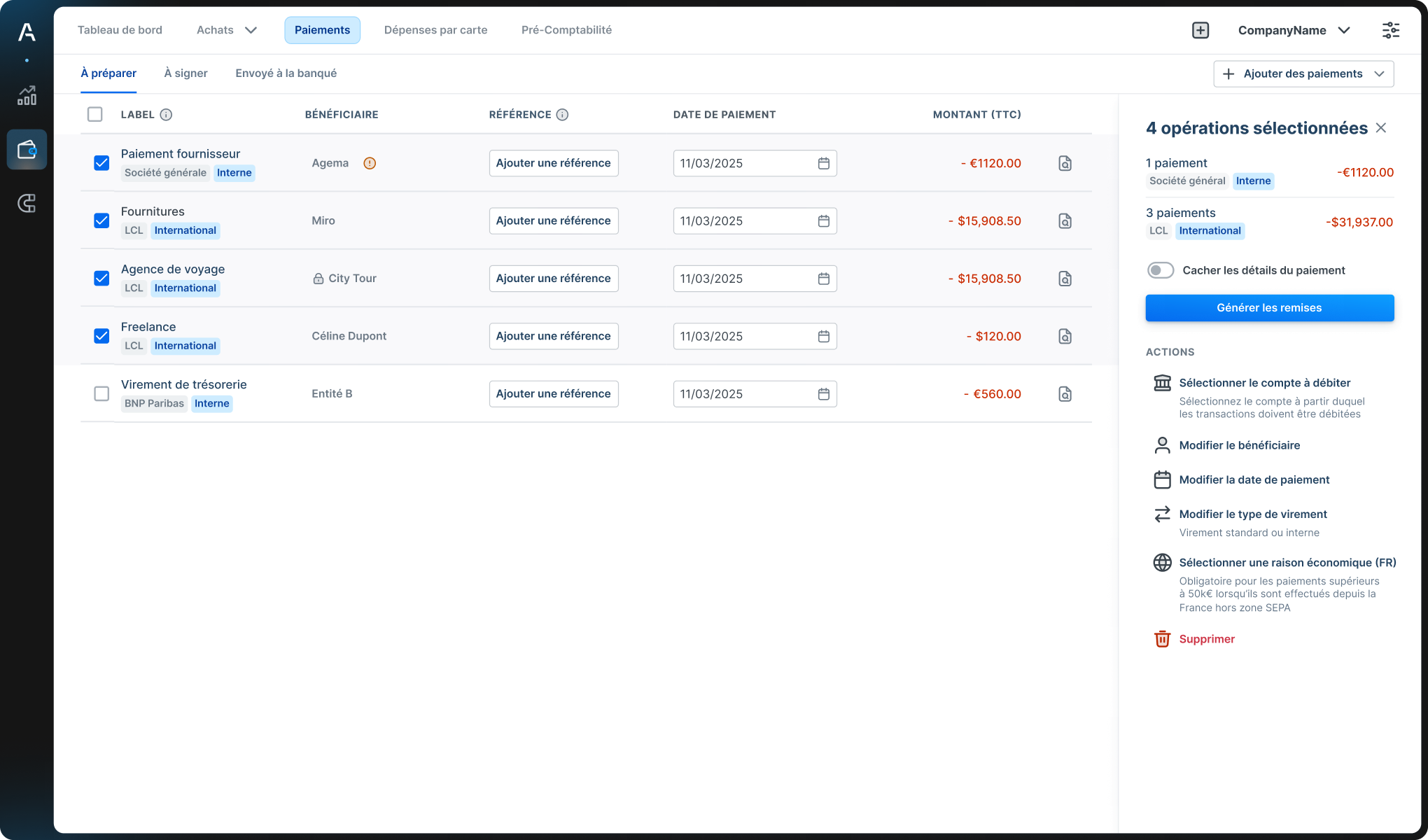 FR Pay Suppliers
